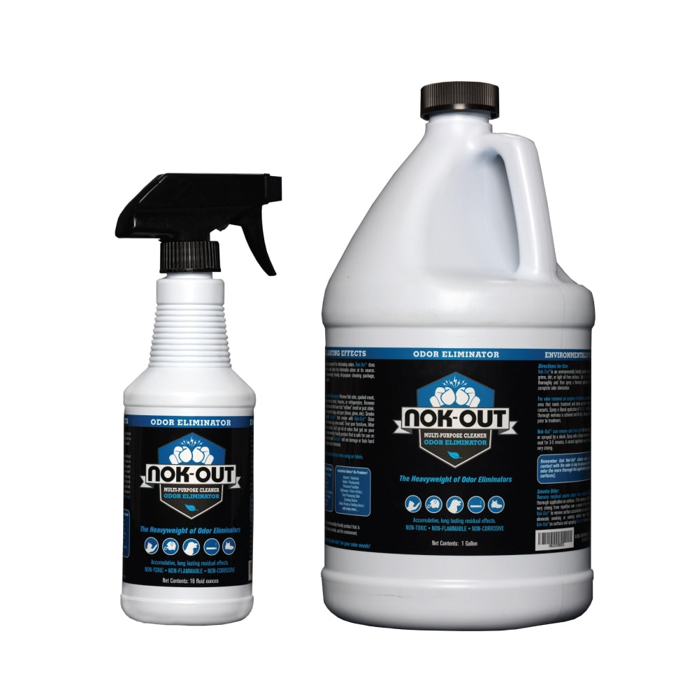 NOK OUT Pet Deodorizer And Cleaning Spray, 16 Oz and 1 Gallon