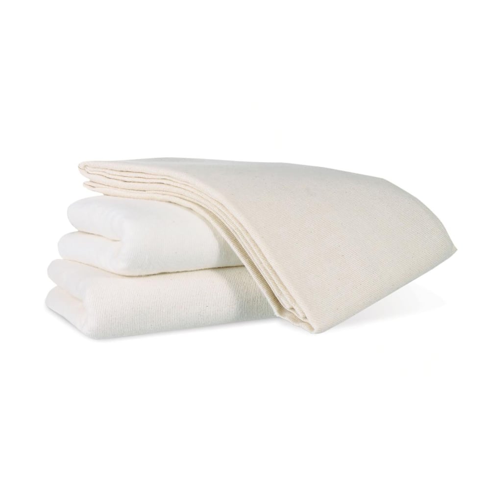 Medline Unbleached Cotton/Polyester Bath Blanket, 70in x 90in, 1.4 Lb