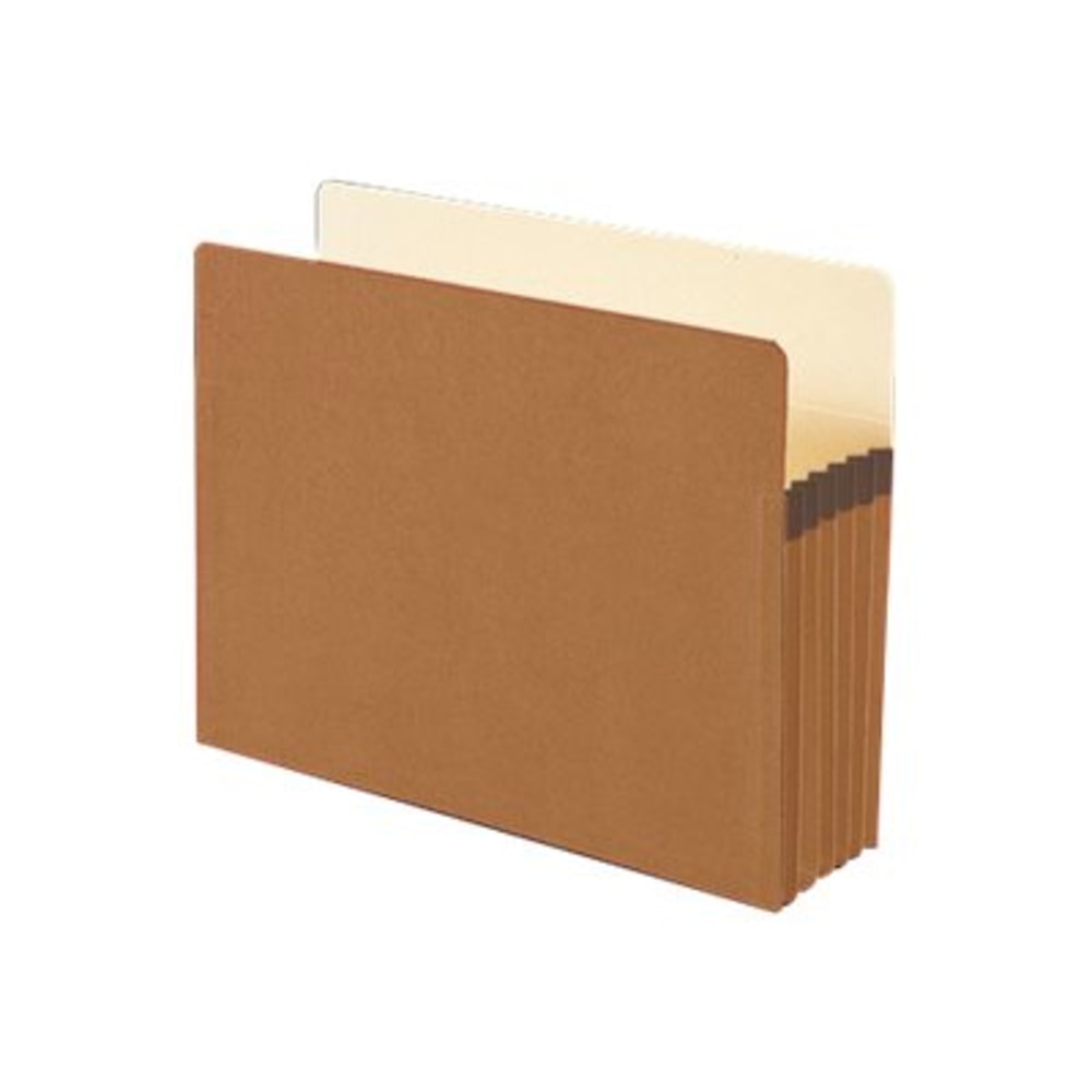 Smead Expanding File Pockets, 5 1/4in Expansion, Letter Size, 100% Recycled, Redrope, Box Of 10