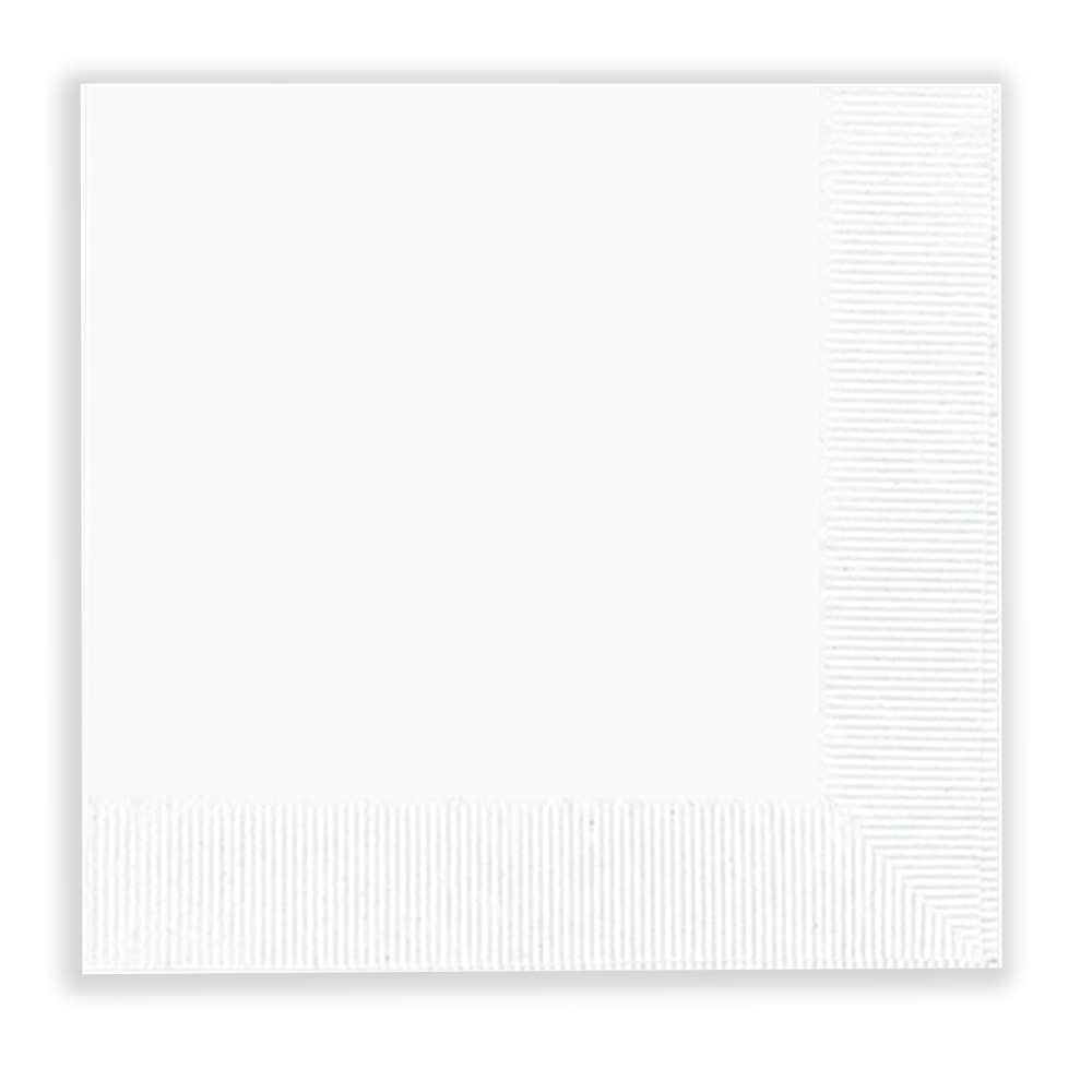 Hoffmaster 2-Ply Beverage Napkins, 10in x 10in, White, Case Of 4,000 Napkins