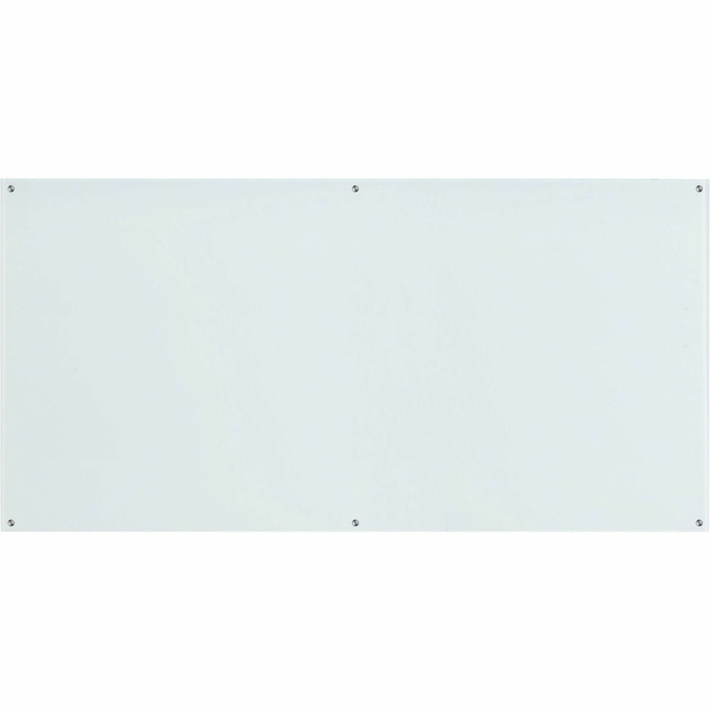 Lorell Premium Glass Unframed Dry-Erase Whiteboard, 48in x 96in, White