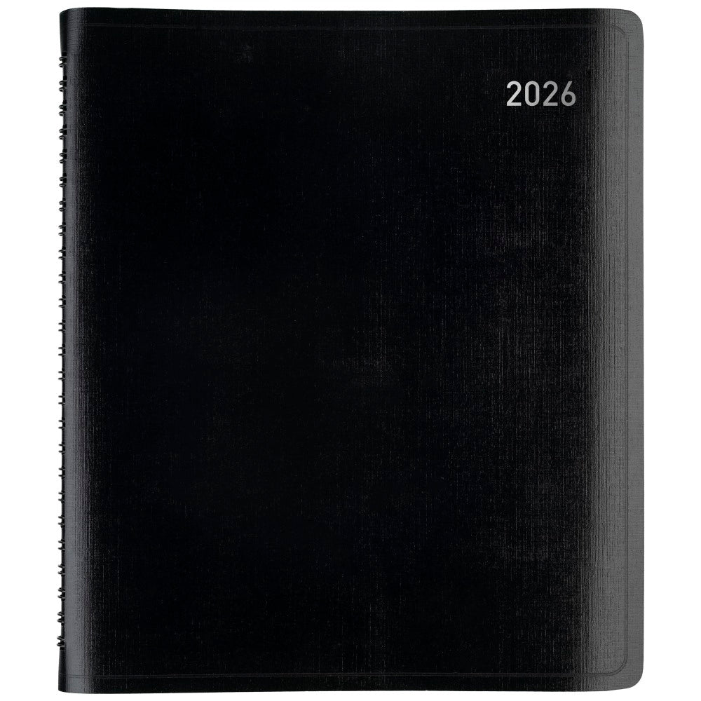 Office Depot Brand 13-Month Monthly Planner, 7in x 9in, Black, January 2026 to January 2027, OD71110026