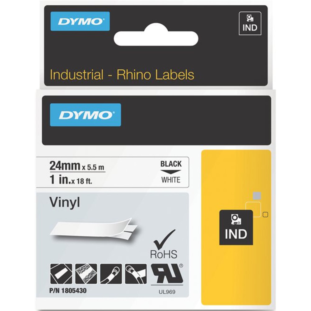 DYMO Black on White Color Coded Labels, 10536501