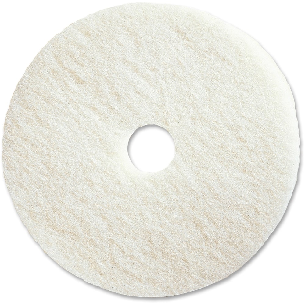 Genuine Joe Polishing Floor Pad - 20in Diameter - 5/Carton x 20in Diameter x 1in Thickness - Polishing, Floor - 90520