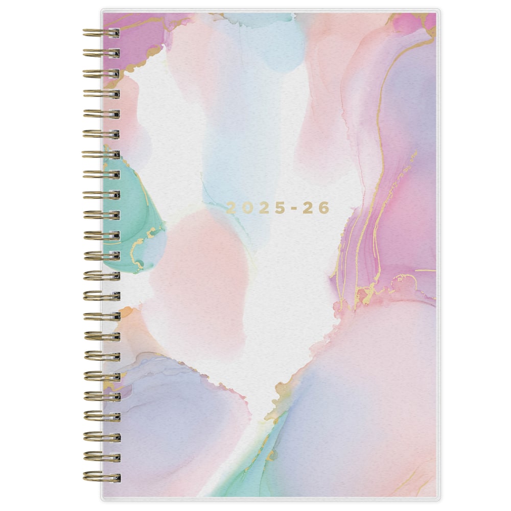 2025-2026 Blue Sky Weekly/Monthly Academic Planner, 5in x 8in, Multicolor Smoke Frosted, July 2025 To June 2026, 133682