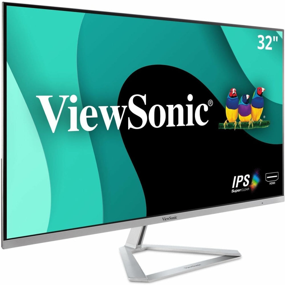 ViewSonic VX3276-MHD 32in 1080p Widescreen IPS Monitor With Ultra-Thin Bezels, Full HD 1920 x 1080px Resolution, 75Hz Refresh Rate