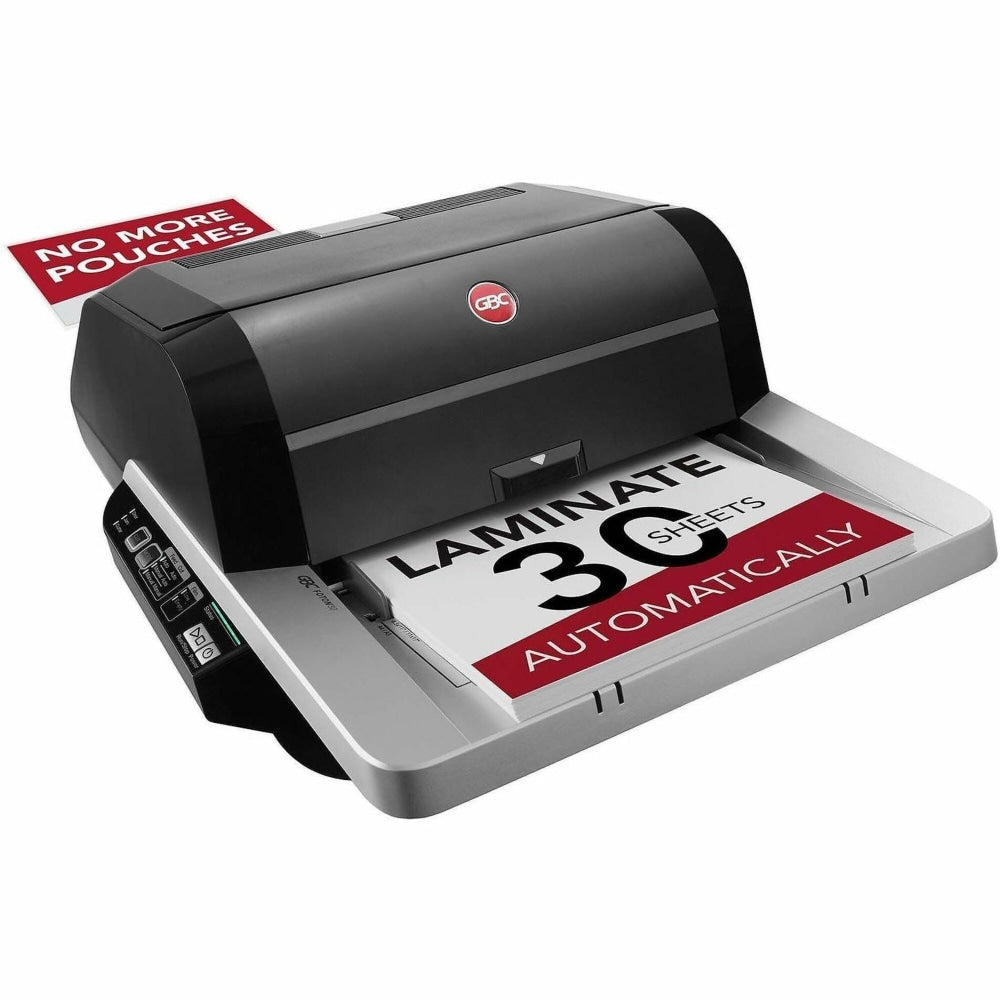GBC Foton 30 Automated Pouch-Free Laminator, 8.50in Lamination Width, 5 mil Lamination Thickness, 9.6inH x 22.7inW x 18.8inD