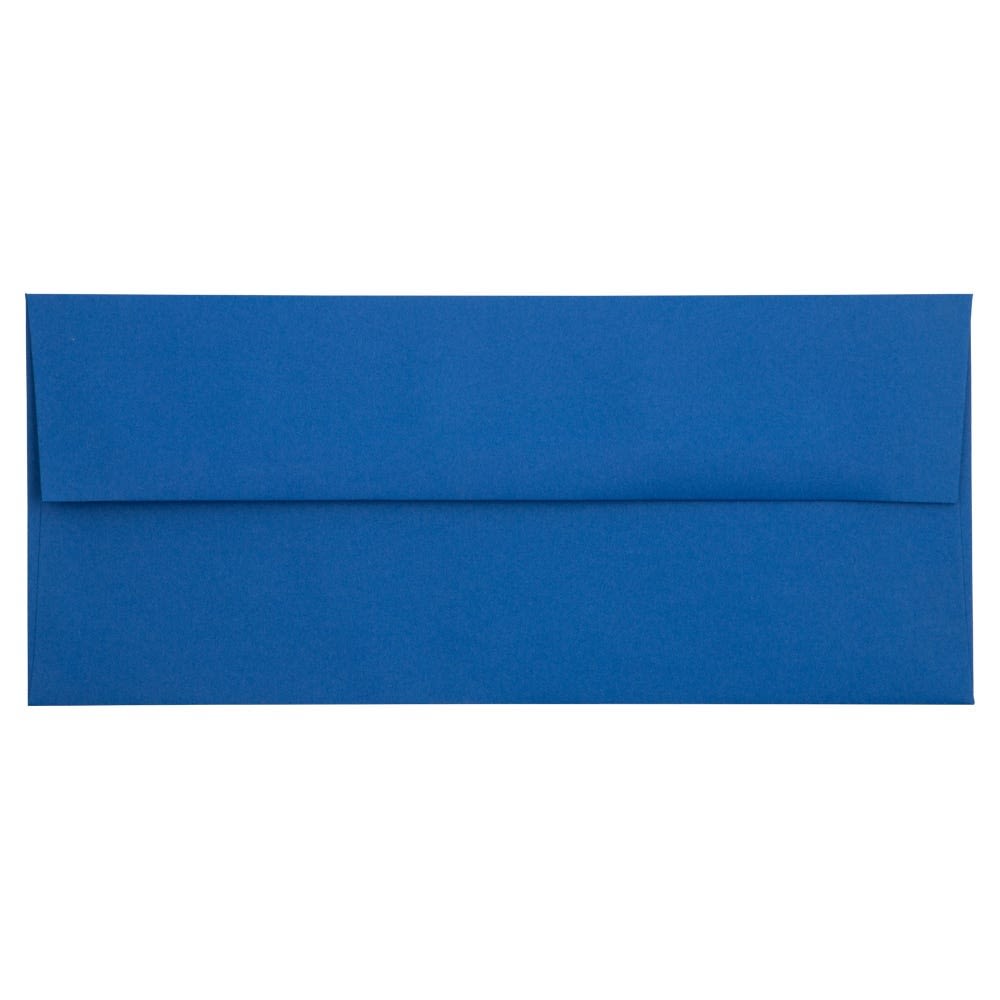 JAM PAPER #10 Business Premium Envelopes, 4 1/8 x 9 1/2, Presidential Blue, 25/Pack