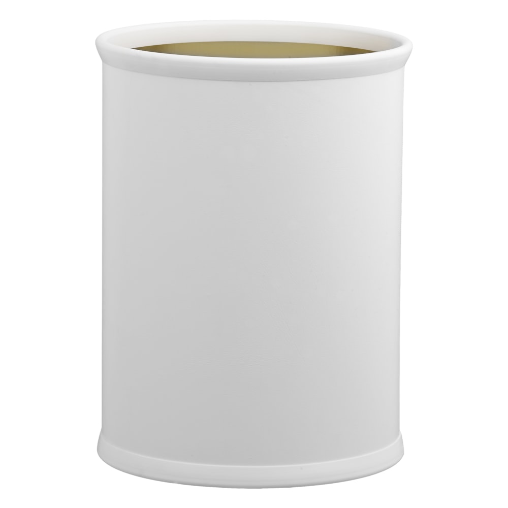 Erwyn Products Core 13-Quart Wastebaskets, White, Total Qty 4
