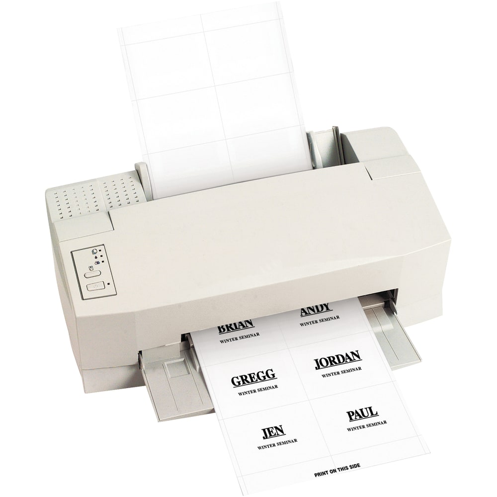 Partners Brand Badge Inserts, 4in x 3in, White, Case Of 300