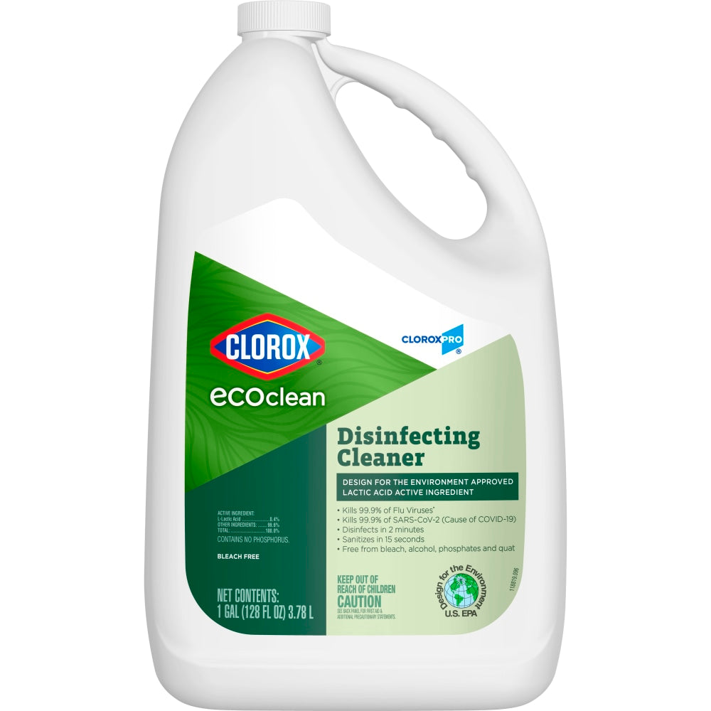 Clorox CloroxPro EcoClean Disinfecting Cleaner Refill, 128 Fl Oz