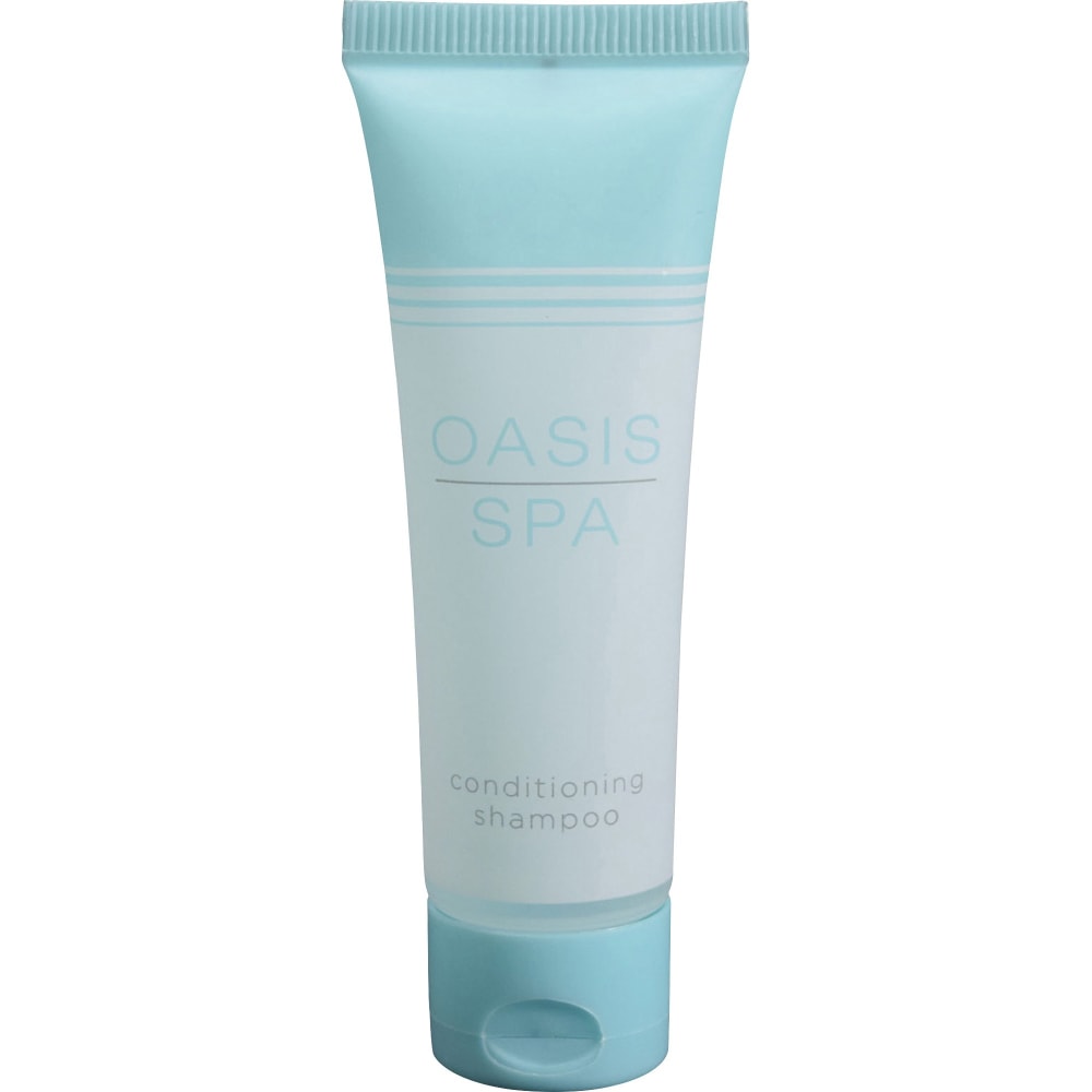 OASIS Shampoo - Fresh Clean Scent - 1 fl oz (30 mL) - Tube Dispenser - Hotel - White - 288 / Carton