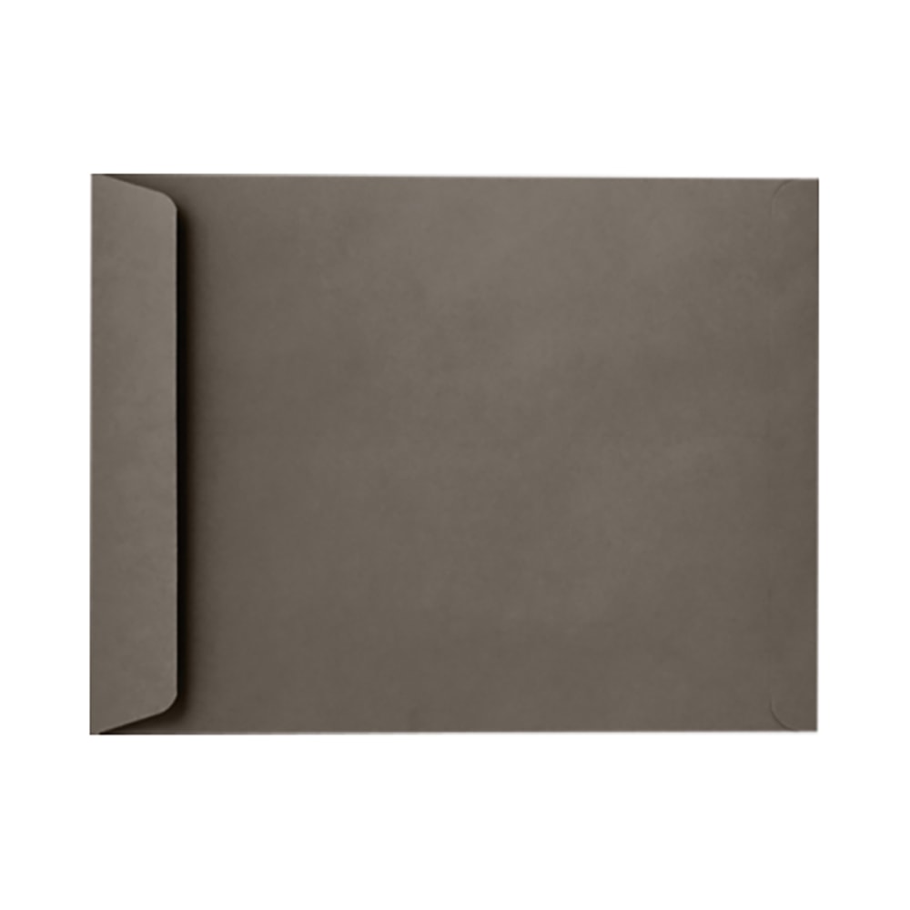 LUX Open-End 9in x 12in Envelopes, Peel & Press Closure, Smoke Gray, Pack Of 50