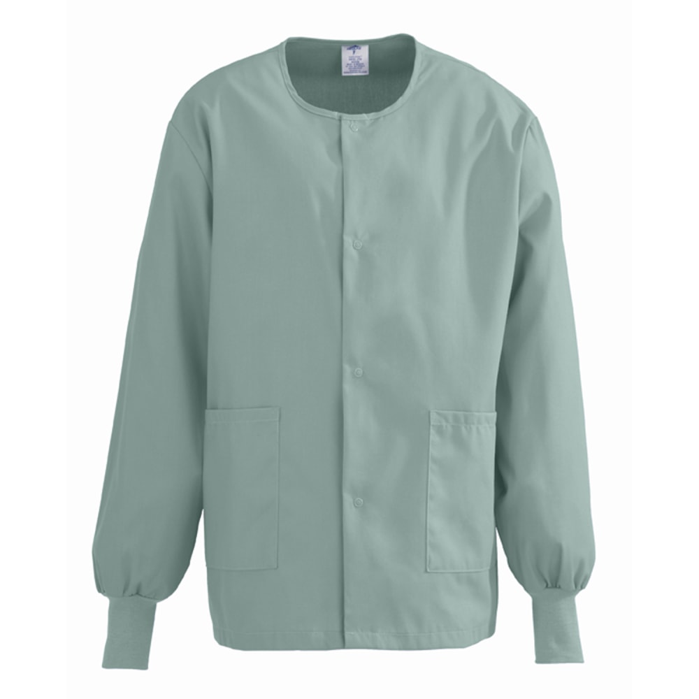 Medline ComfortEase Unisex Warm-Up Scrub Jacket, 2X, Seaspray