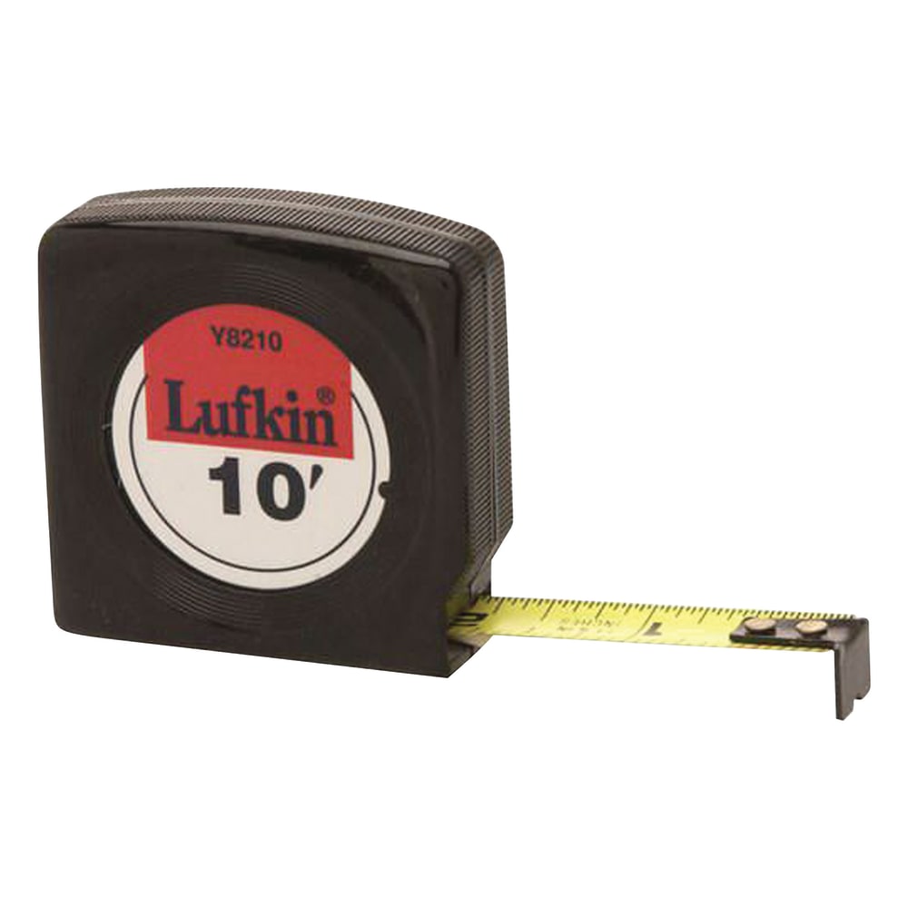 Apex Mezurall Measuring Tapes, 1/2 in x 10 ft, Black
