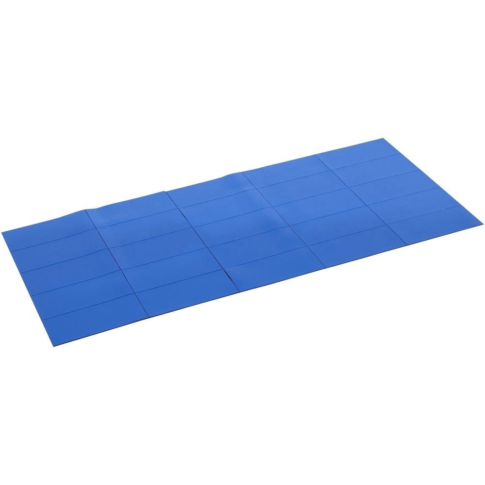 MasterVision 2in Magnetic Dry Erase Strips - 0.88in Length x 2in Width - Blue - For Board, Color Coding - 1 Pack