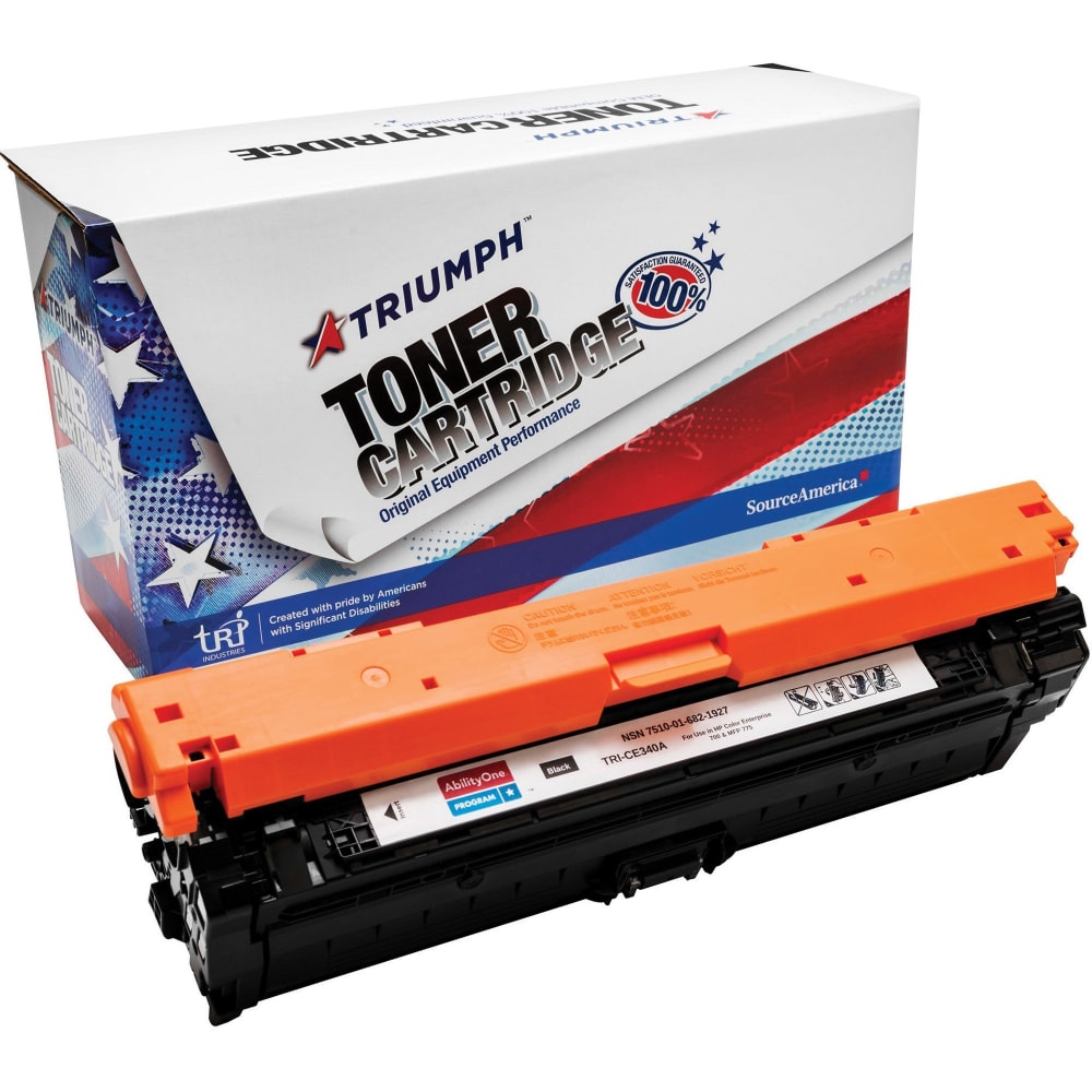 SKILCRAFT Remanufactured Black Toner Cartridge Replacement For HP 651A, CE340A