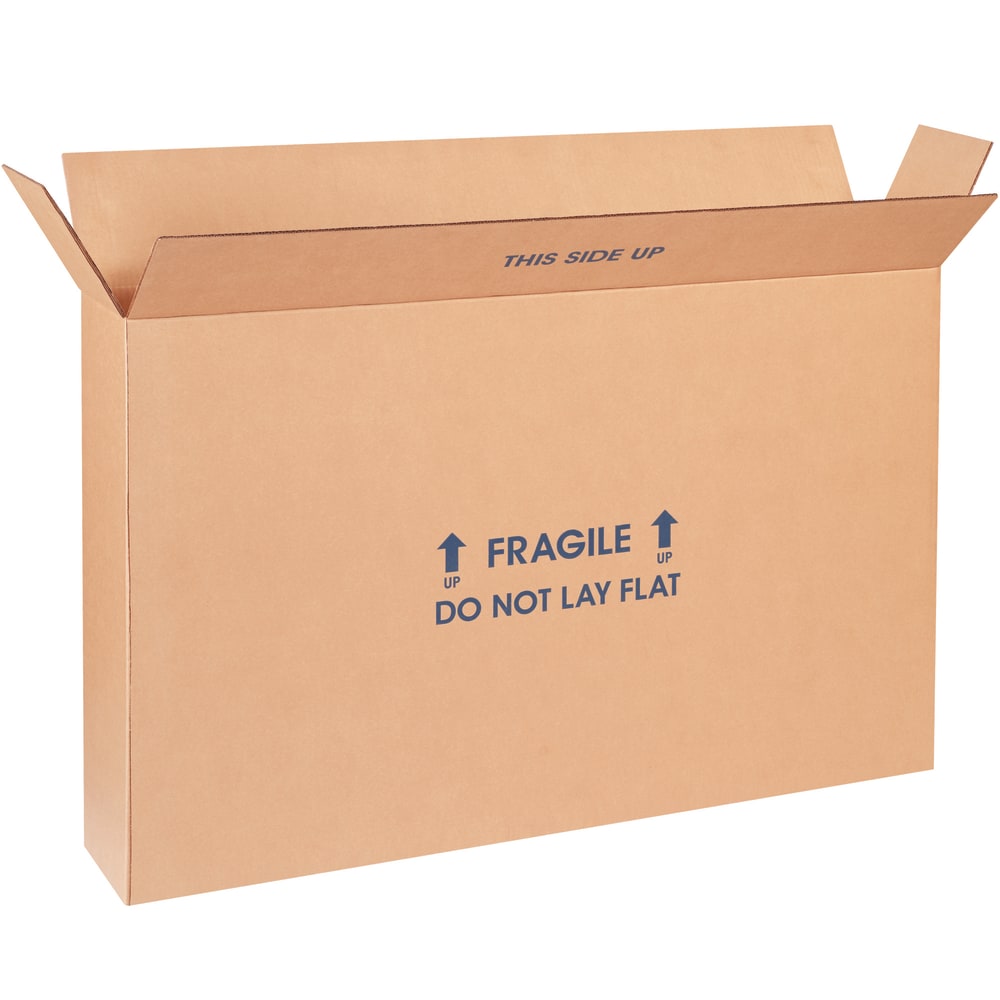 Office Depot Brand FOL Flat-Panel TV Boxes, 16inH x 6inW x 22inD, Kraft, Pack Of 5