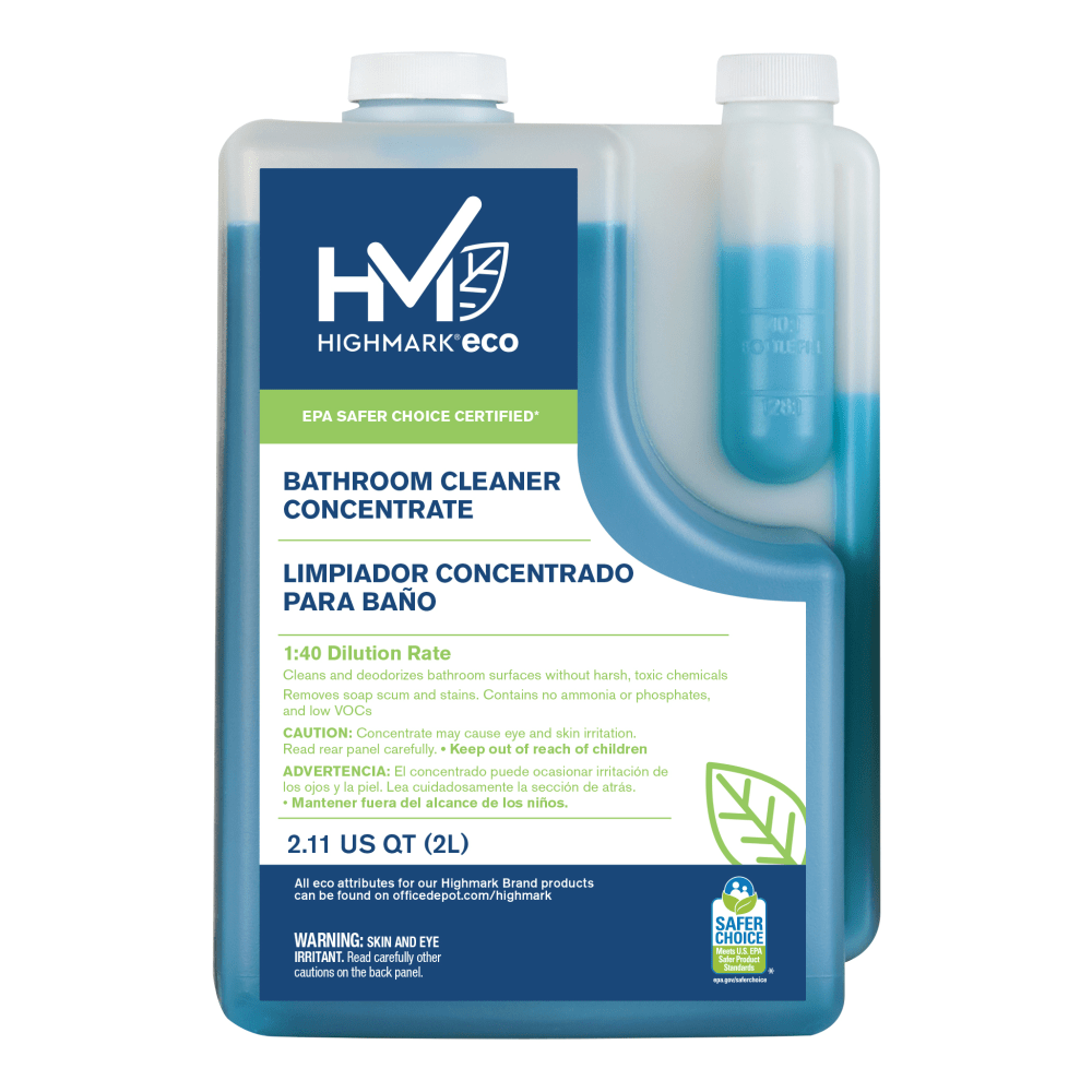 Highmark ECO Liquid Bathroom Cleaner Concentrate, 2 Liters