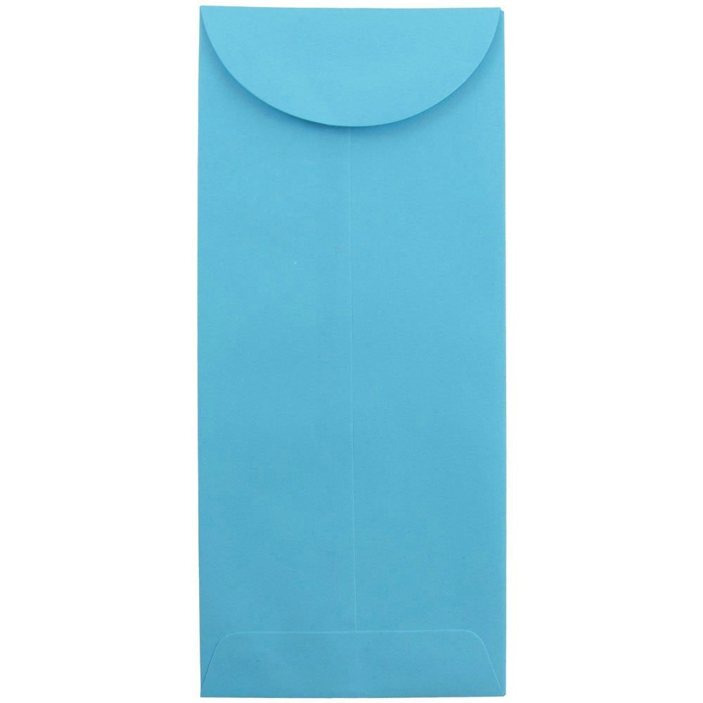 JAM Paper Policy Envelopes, #11, Gummed Seal, 30% Recycled, Blue, Pack Of 25