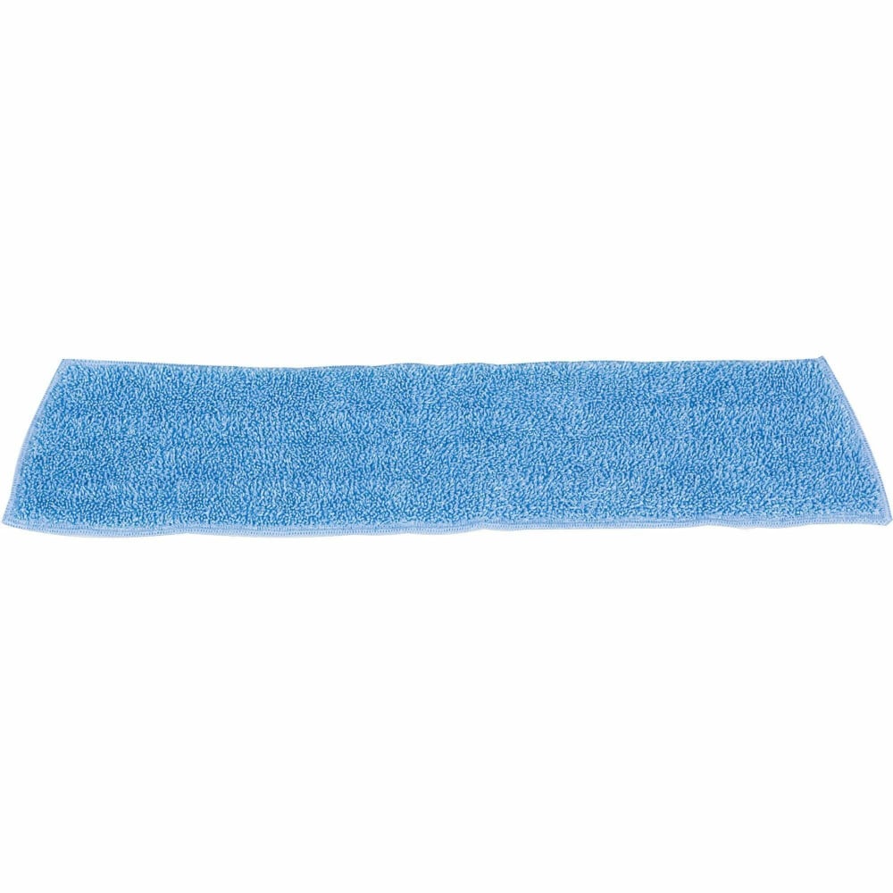 Rubbermaid Commercial Standard Microfiber Damp Mop - 5in Width x 18in Length - MicroFiber, Polyester, MicroFiber - Blue - 12 / Carton