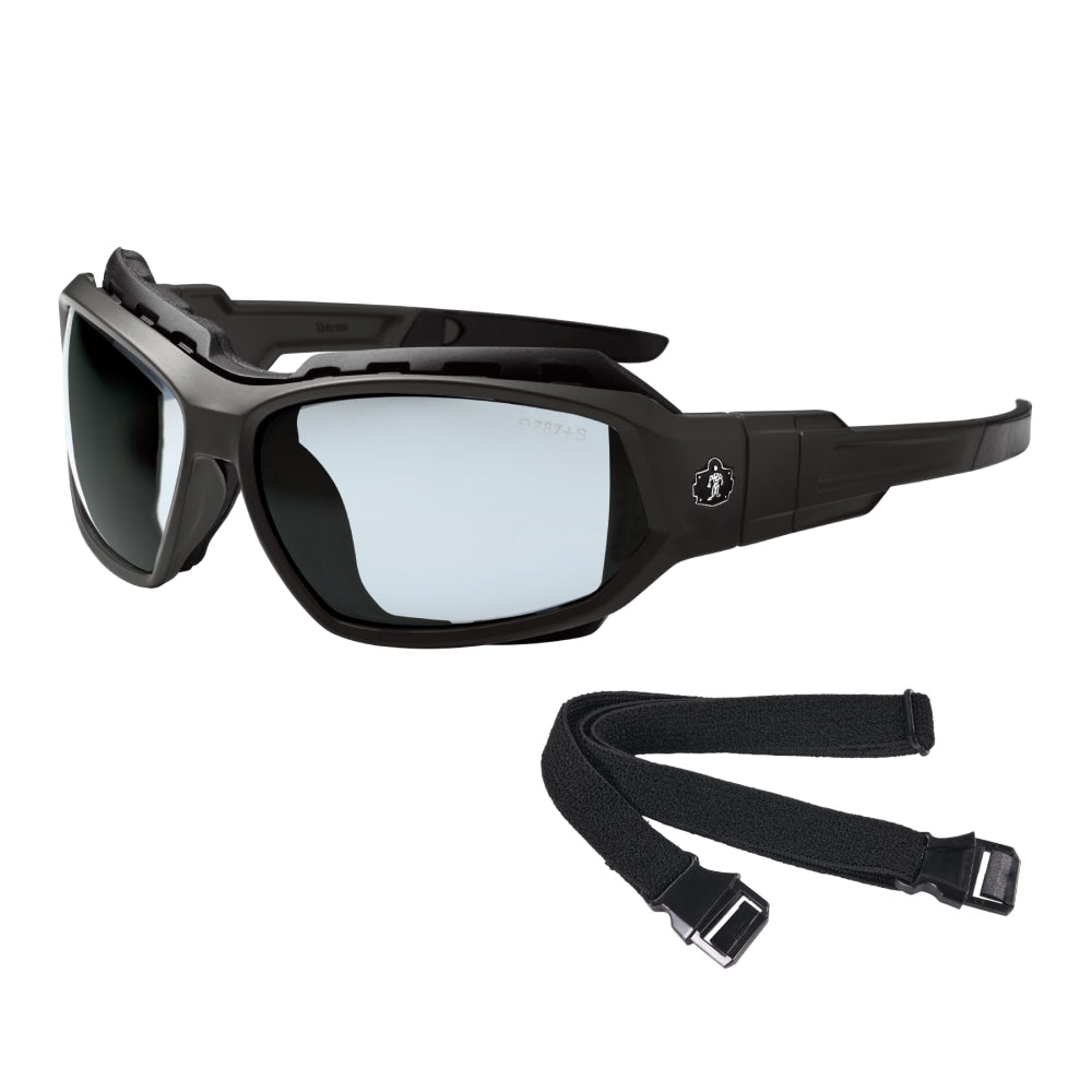 Ergodyne Skullerz LOKI-AFAS Safety Spoggles, Matte Black Frame/Outdoor Lens