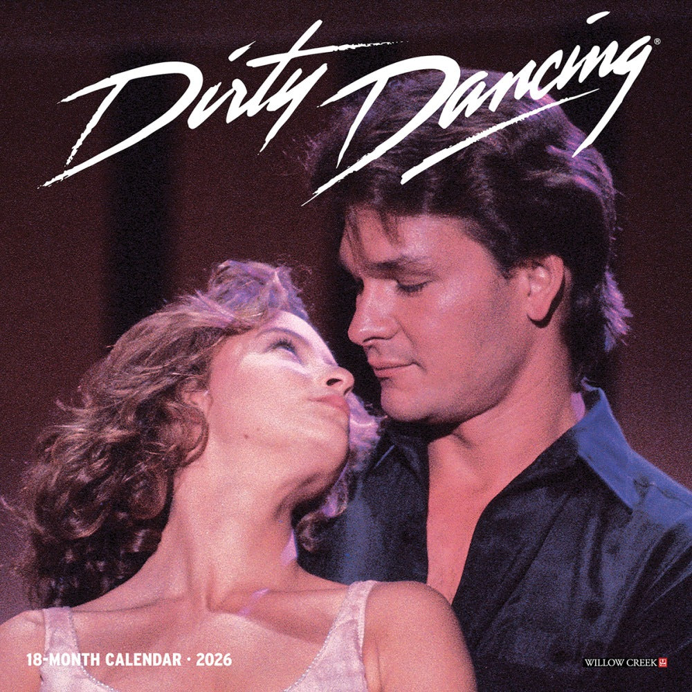 2026 Willow Creek Press Monthly Mini Wall Calendar, 7in x 7in, Dirty Dancing, January To December, 53553