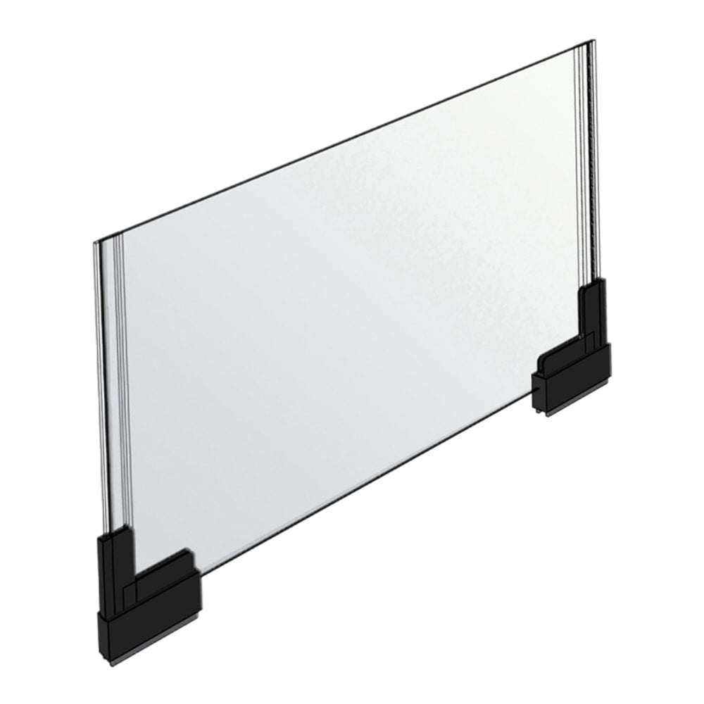 Azar Displays Acrylic Horizontal 2-Sided Magnetic Boot Sign Holders, 8-1/2inH x 11inW x 1/4inD, Clear, Pack Of 2 Holders