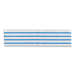 Rubbermaid Commercial HYGEN Disposable Microfiber Mop Pads, White/Blue, 50 Pads Per Pack, Case Of 3 Packs
