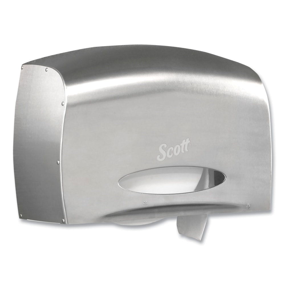 Scott Pro Coreless Jumbo Roll Tissue Dispenser, EZ Load, 14.38 x 6 x 9.75, Stainless Steel