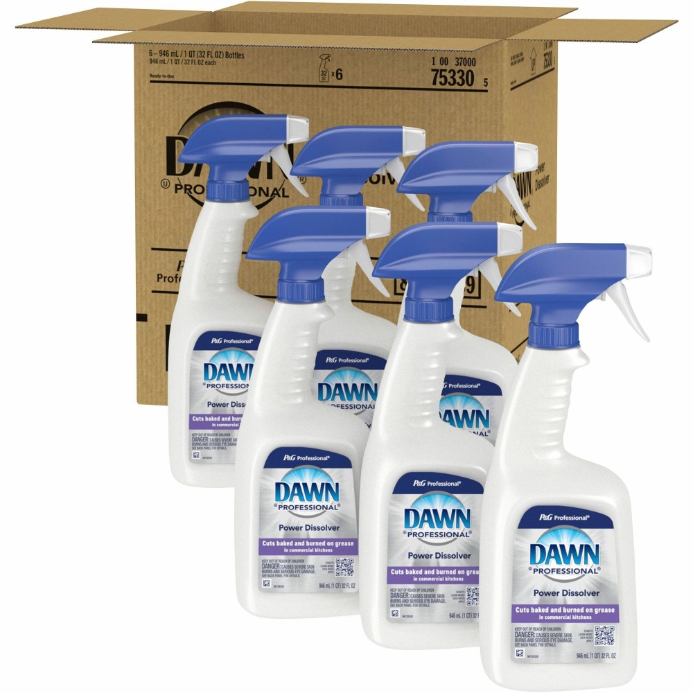 Dawn Professional Power Dissolver - Ready-To-Use - 32 oz (2 lb) - Scrub-free - White - 6 / Carton