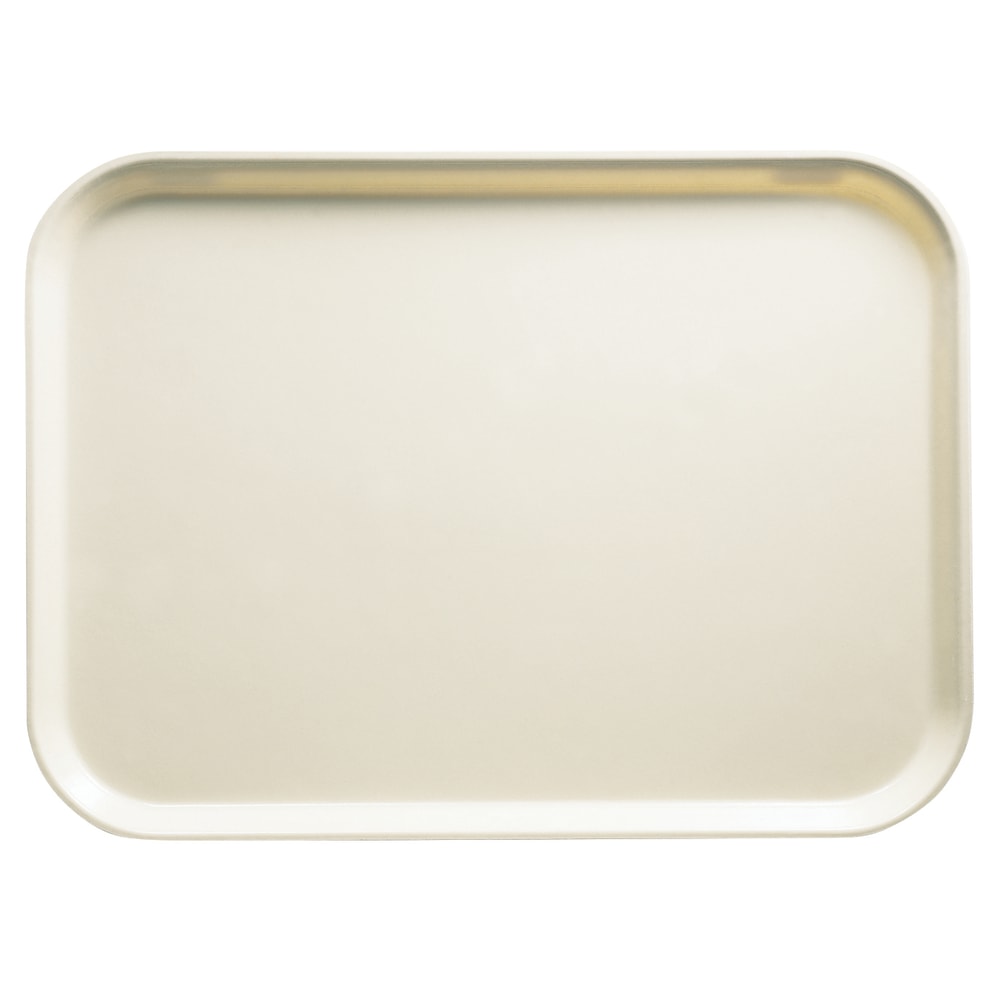 Cambro Camtray Rectangular Serving Trays, 14in x 18in, Cottage White, Pack Of 12 Trays