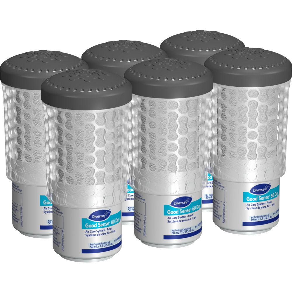 Diversey Good Sense 60-Day Air Care Systems, Unscented, 1.7 Oz, Case Of 6 Systems
