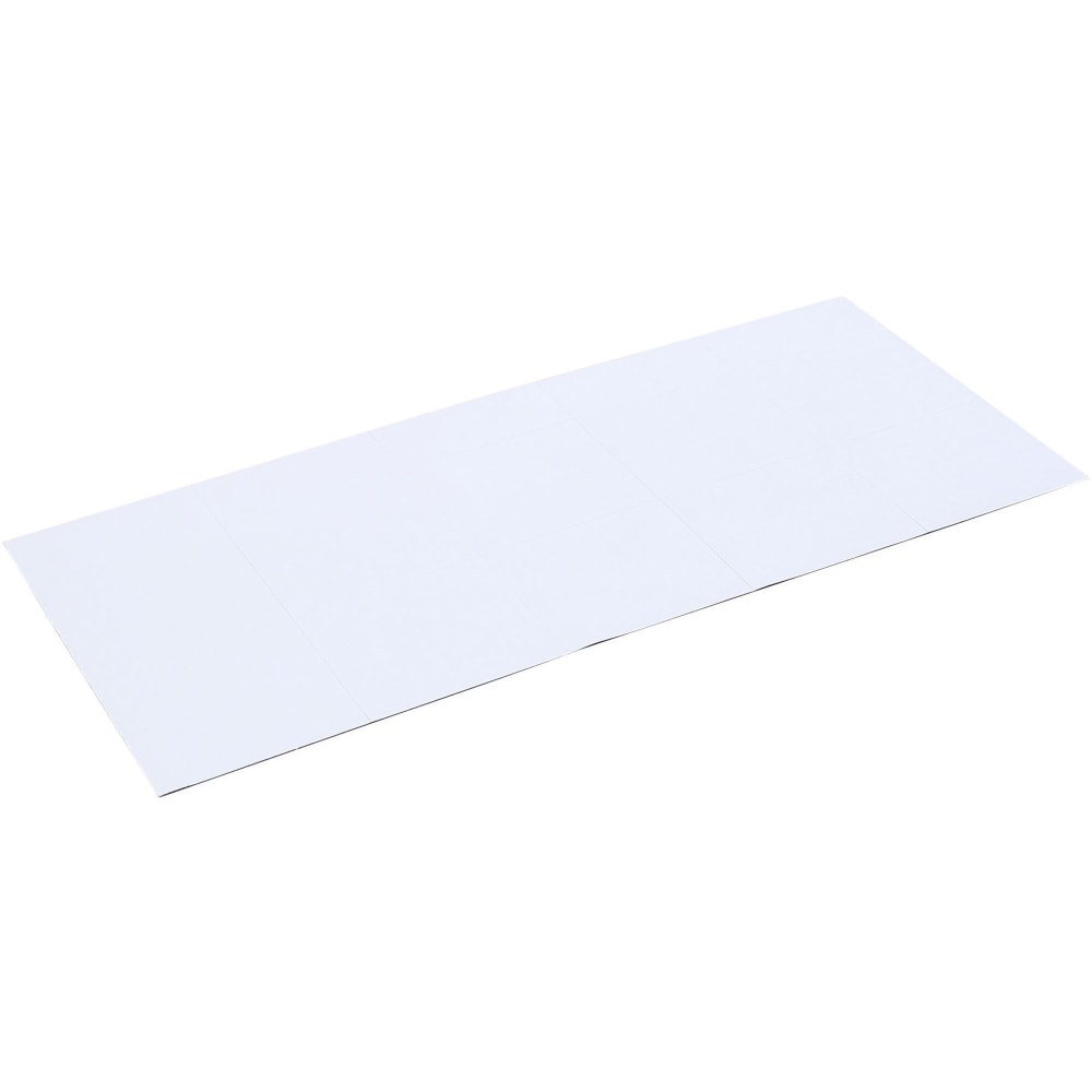 MasterVision Magnetic Dry-Erase Writable Strips, 2in x 0.88in, White, Pack Of 25