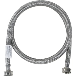Certified Appliance Accessories Braided Stainless Steel Washing Machine Hose with Elbow - 72in - Silver, Stainless Steel - WM72SS