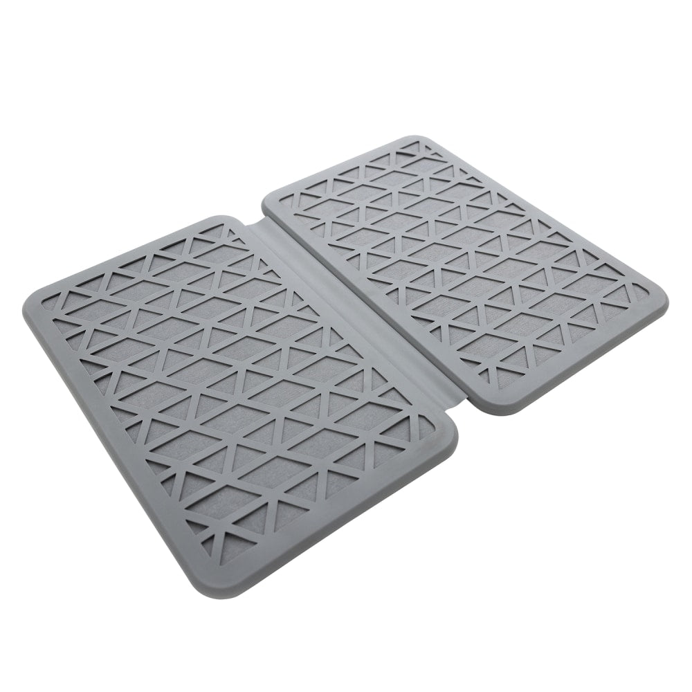 Better Houseware The Magic Dishmat II Stone and Silicone Quick-Dry Mat, Gray