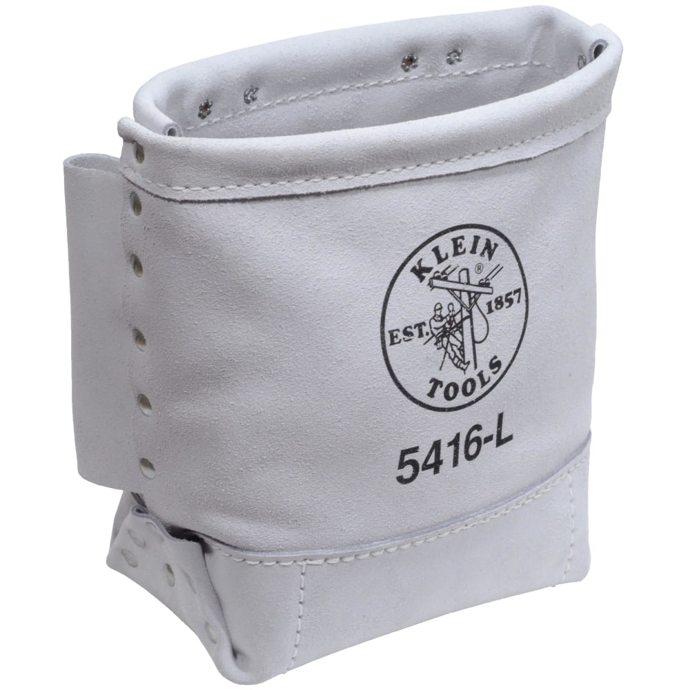 Klein Tools Bull Pin and Bolt Bags, 3 Compartments, 10 in X 5 in, Leather