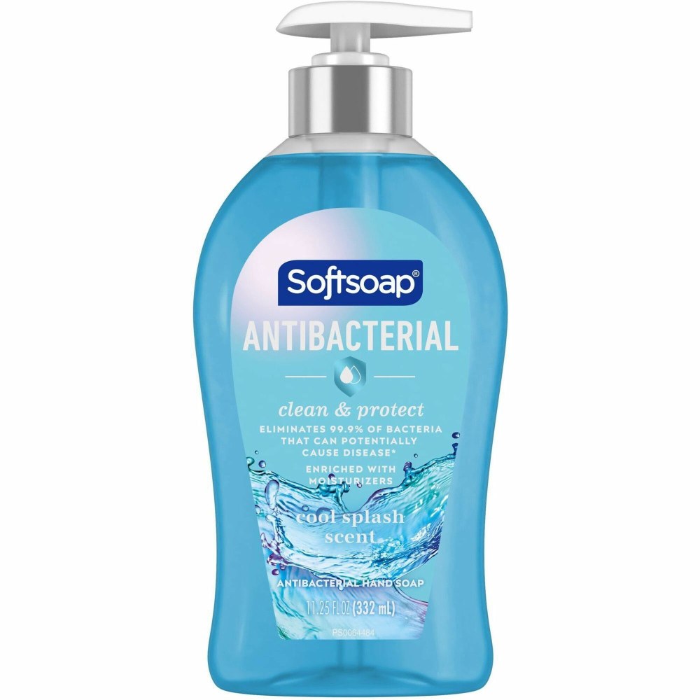 Softsoap Antibacterial Liquid Hand Soap, Cool Splash Scent, 11.3  Oz
