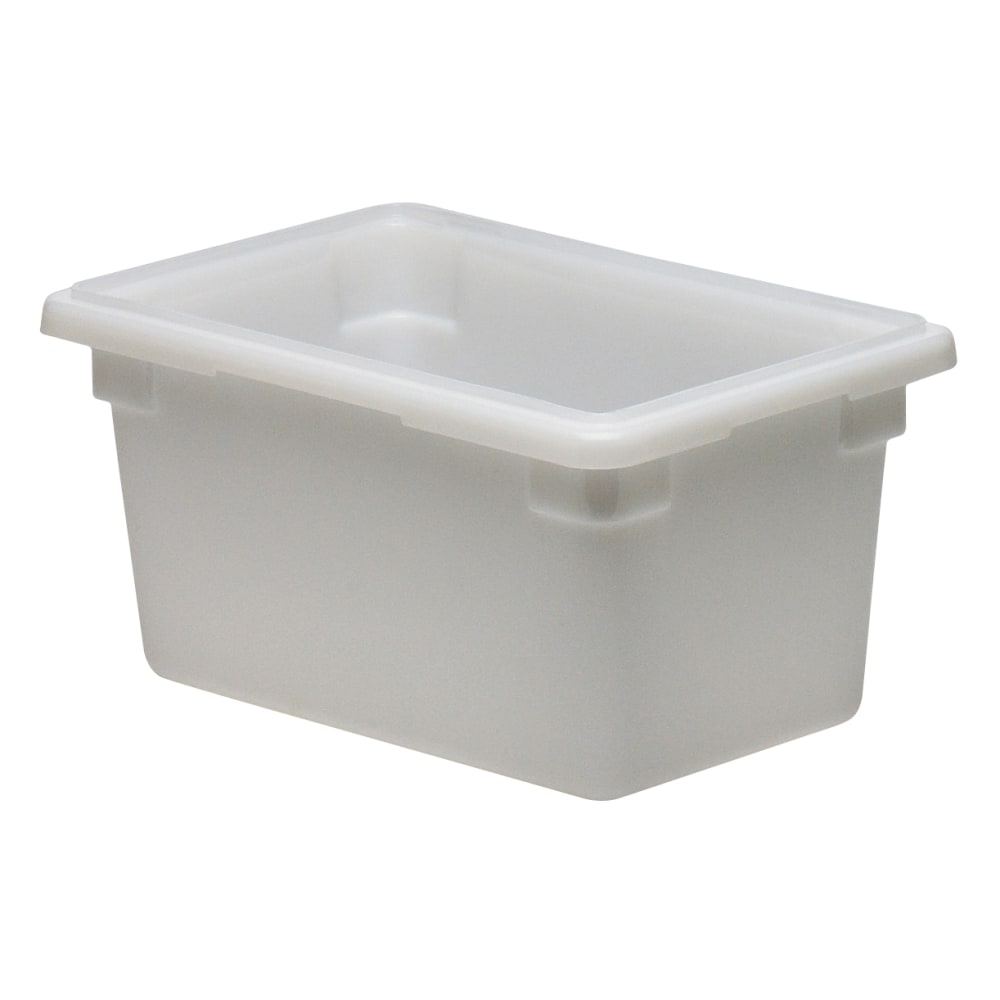 Cambro Poly Food Storage Boxes, 9inH x 12inW x 18inD, White, Case Of 6 Boxes