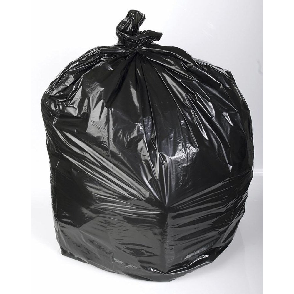Medline 1.35-Mil Flat Low-Density Liners, 33 Gallon, 33in x 40in, Black, Pack Of 100