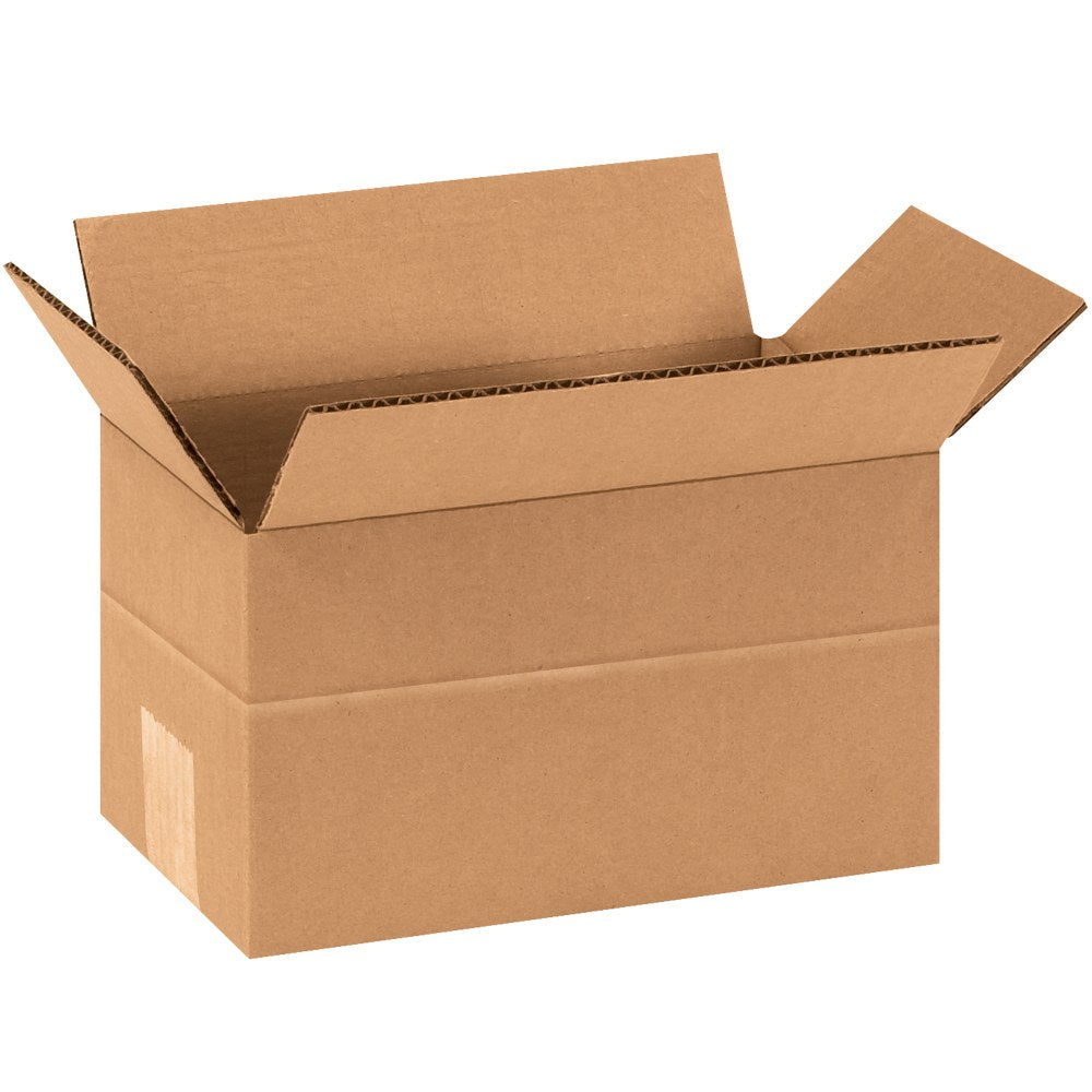 Partners Brand Multi-Depth Corrugated Boxes, 9in x 5in x 5in, Scored 3in, Kraft, Pack Of 25