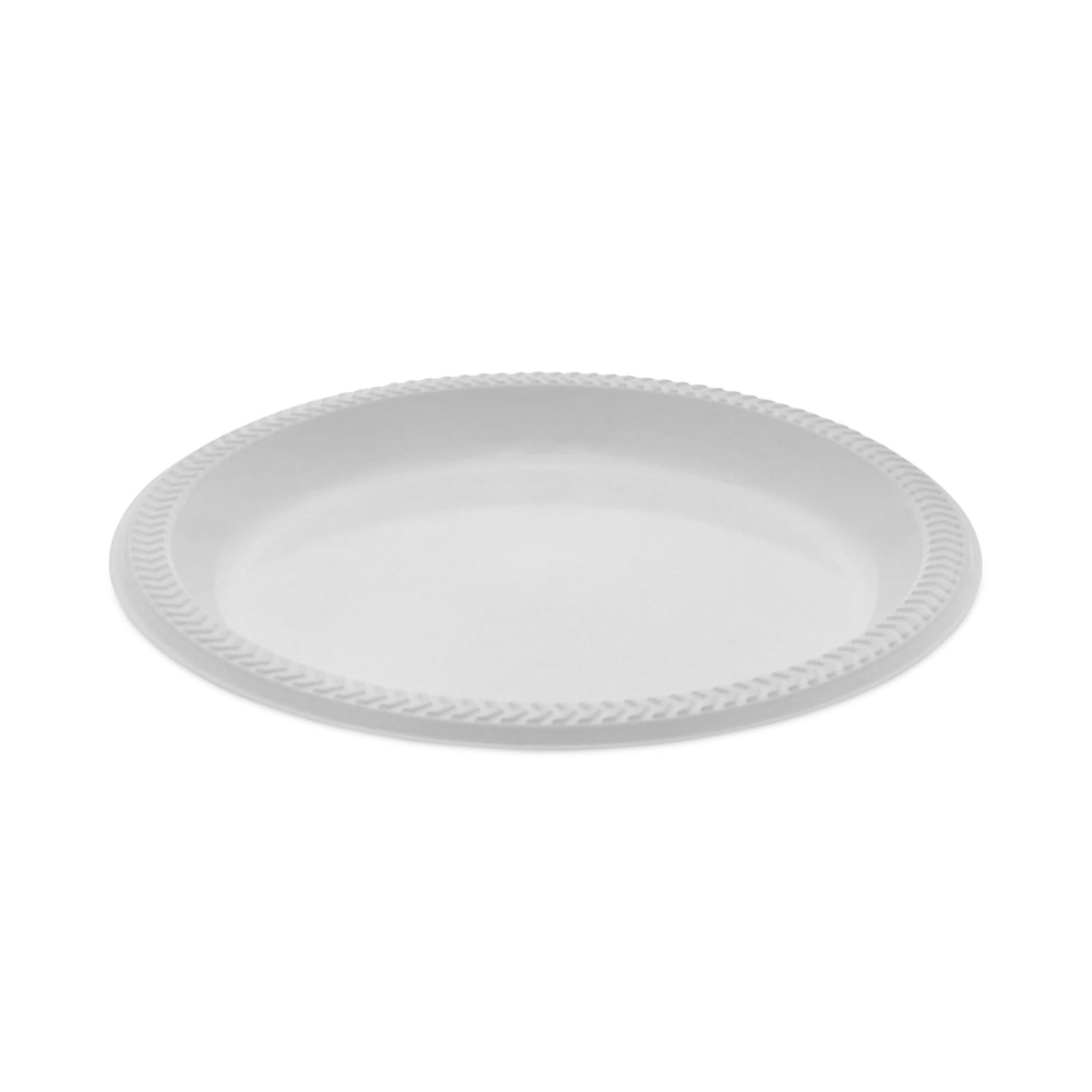 Pactiv Evergreen Meadoware Impact Plastic Dinnerware Plates, 8-7/8in, White, Pack Of 400 Plates