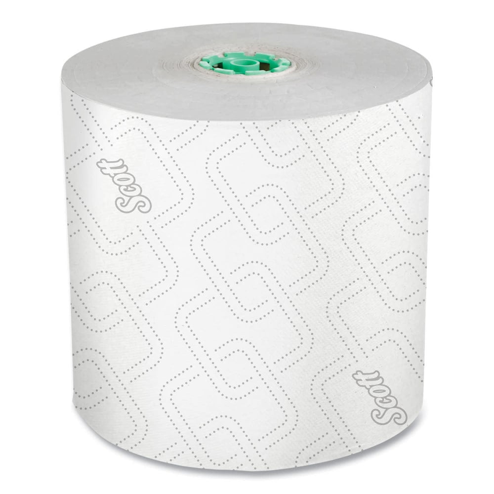 ScottPro Hard Roll Paper Towels with Elevated Scott Design for Scott Pro Dispenser, Green Core Only, 1-Ply, 1,150 ft, 6 Rolls/CT