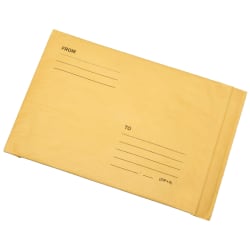 SKILCRAFT Lightweight Paper-Cushioned Mailers, 9 1/2in x 14 1/2in, Kraft, Pack Of 100 (AbilityOne 8105-00-281-1168)