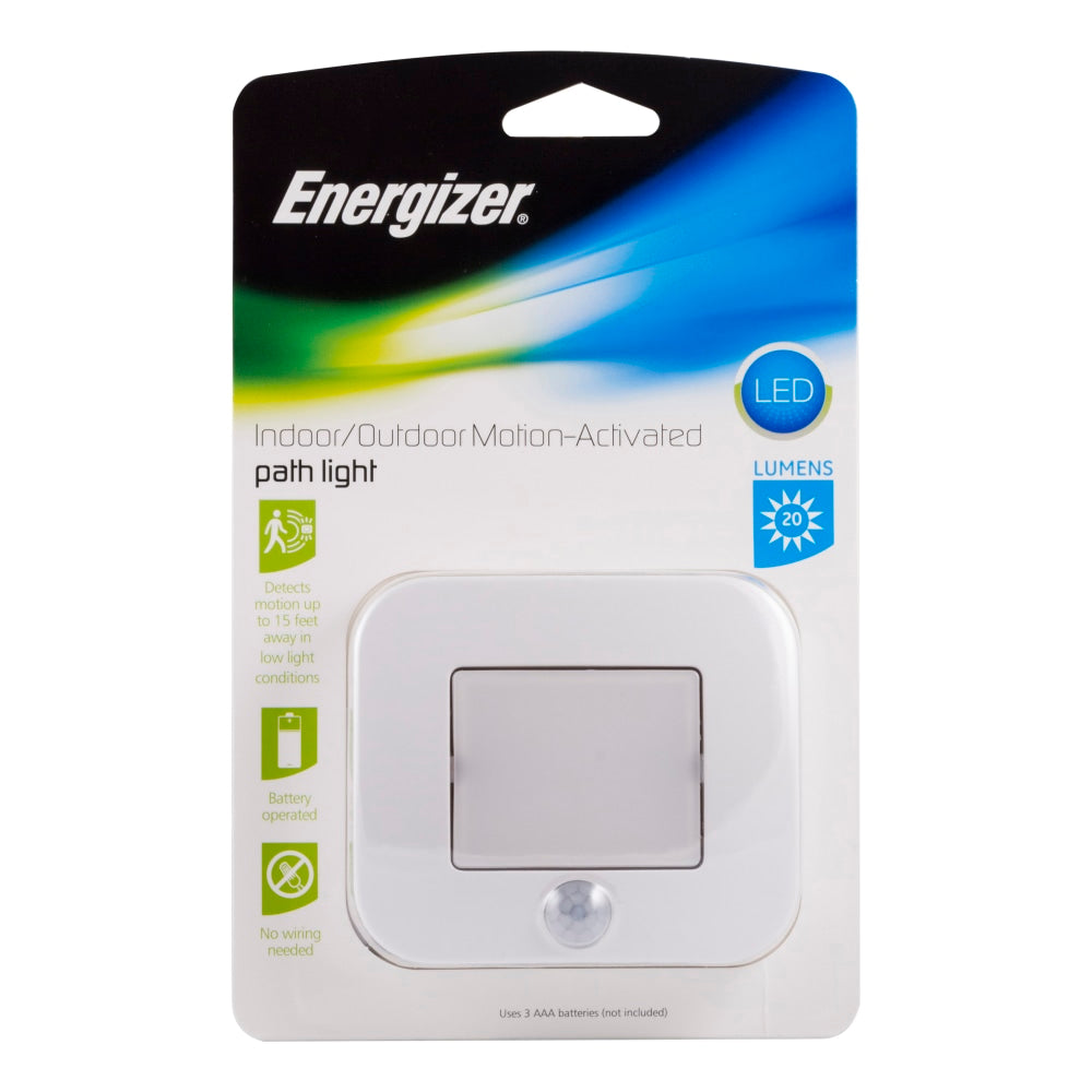 Energizer LED Motion Activated Indoor/Outdoor Path Light, White