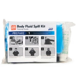 Purell Body Fluid Spill Kit Refill for Clam Shell Carrier