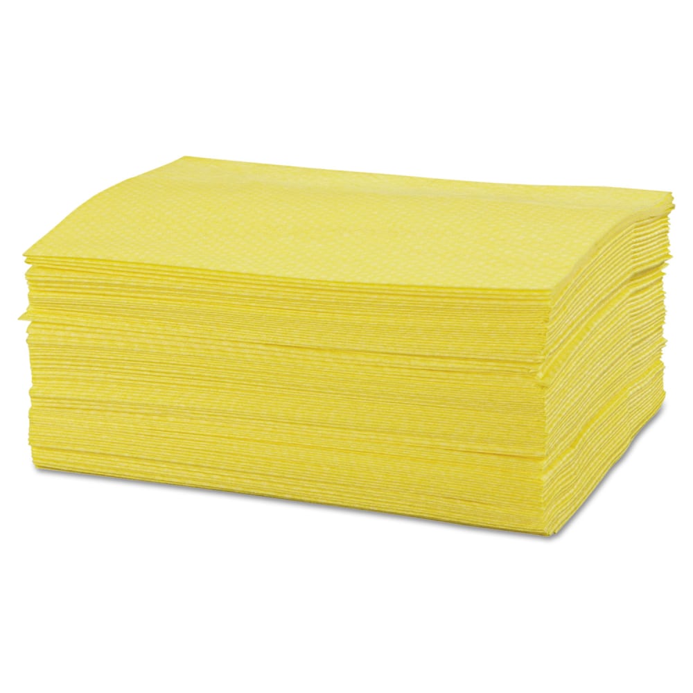 Chix Masslinn Dust Cloths, 1-Ply, 16 x 24, Unscented, Yellow, 50/Pack, 8 Packs/Carton