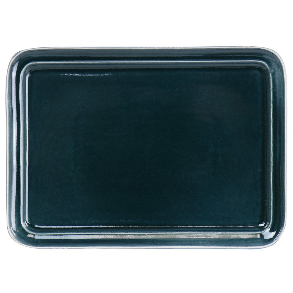 Martha Stewart Serving Platter, 13-1/2in, Dark Blue