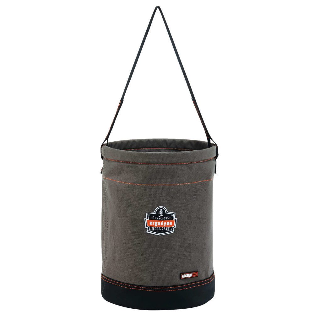 Ergodyne Arsenal 5930 Canvas Hoist Bucket, 17in x 12-1/2in, Gray