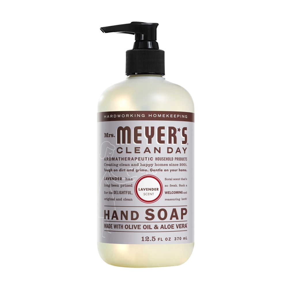 Mrs. Meyers Clean Day Liquid Hand Soap, Lavender Scent, 12.5 Oz Bottle